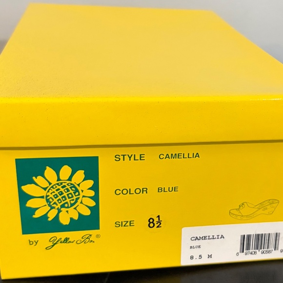 Yellow Box Y2K Blue Chunky Sandals so 8.5 Womens NIB - Picture 5 of 6